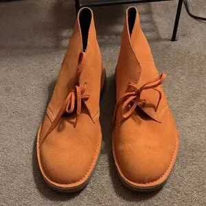 Clarks | Shoes | Mens Clarks Desert Boot Orange Suede Desert  display picture 1